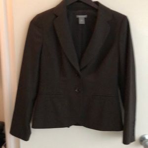 Ann Taylor dark brown stretch wool jacket